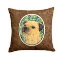 Border Terrier Decorative Throw Pillow 14x14 Indoor Outdoor Accent Cushion, Fabric Cover with Insert for Sofa, Bed, Porch & Living Room