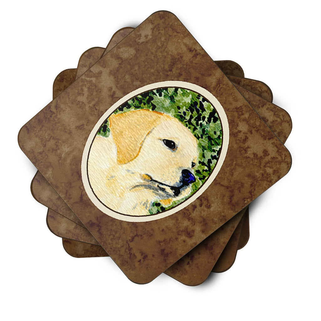 Labrador Foam Coasters Set of 4 Cup Coasters for Indoor Outdoor, Tabletop Protection, Anti Slip, Mouse pad Material