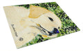Labrador Cutting Board Tempered Glass Kitchen Cutting Surface, Heat Resistant Chopping, Non-Slip Feet, Food Prep & Serving