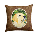 Labrador Decorative Throw Pillow 14x14 Indoor Outdoor Accent Cushion, Fabric Cover with Insert for Sofa, Bed, Porch & Living Room