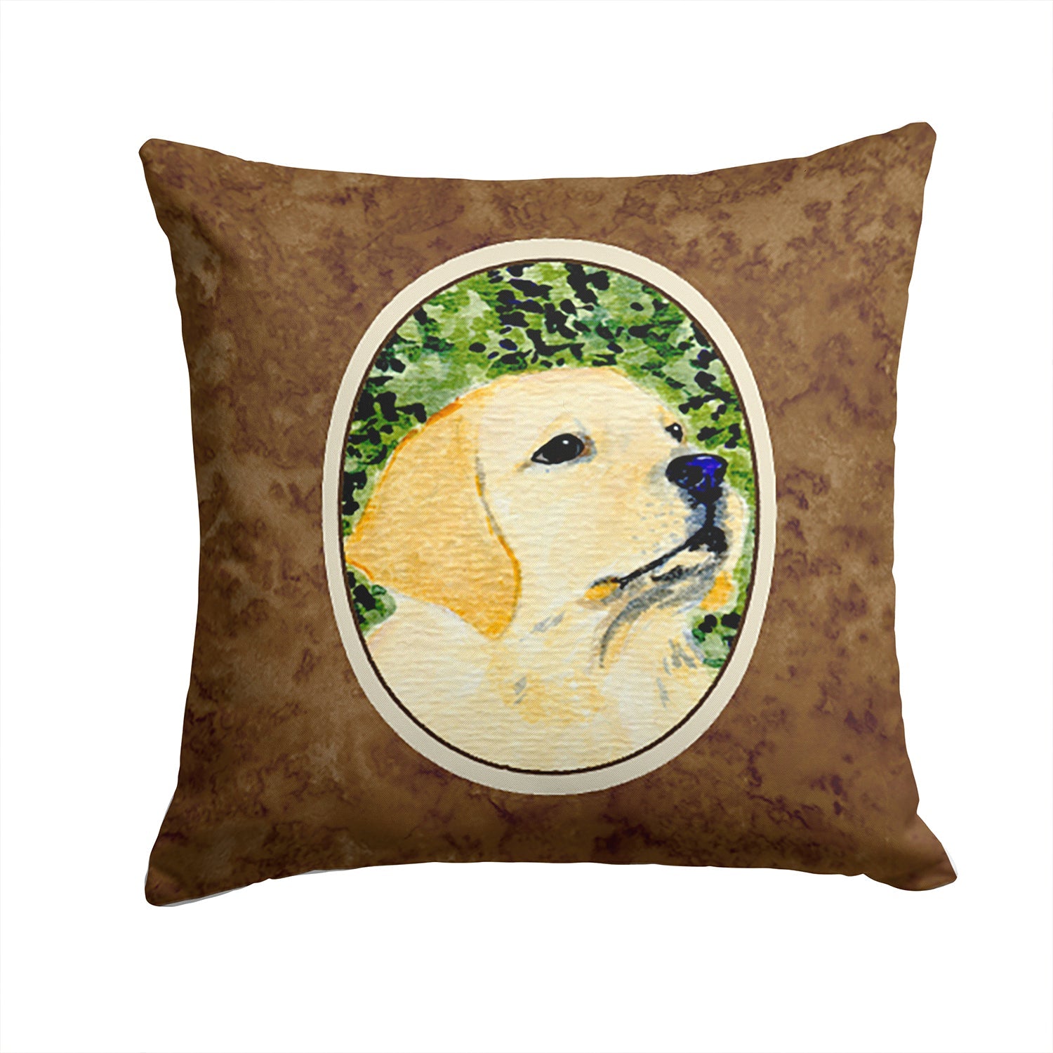 Labrador Decorative Throw Pillow 14x14 Indoor Outdoor Accent Cushion, Fabric Cover with Insert for Sofa, Bed, Porch & Living Room