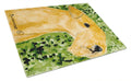 Lakeland Terrier Cutting Board Tempered Glass Kitchen Cutting Surface, Heat Resistant Chopping, Non-Slip Feet, Food Prep & Serving