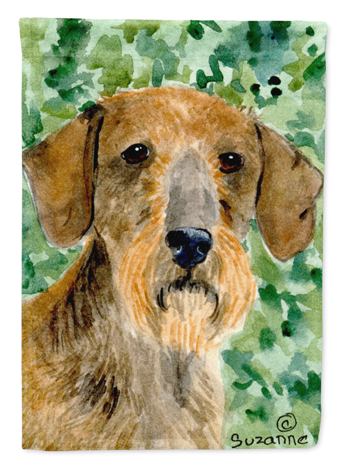 Dachshund House Flag 28x40 Porch Sleeve Pole Decorative Outside Yard Banner Artwork Wall Hanging, Polyester