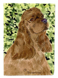 Cocker Spaniel House Flag 28x40 Porch Sleeve Pole Decorative Outside Yard Banner Artwork Wall Hanging, Polyester