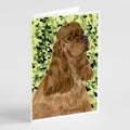Cocker Spaniel Greeting Cards Pack of 8 Blank Cards with Envelopes Whimsical A7 Size 5x7