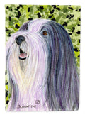 Bearded Collie House Flag 28x40 Porch Sleeve Pole Decorative Outside Yard Banner Artwork Wall Hanging, Polyester