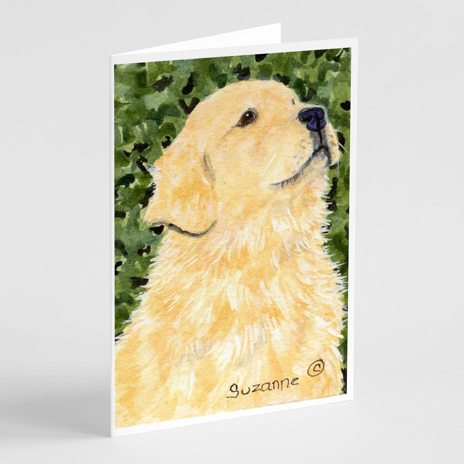 Golden Retriever Greeting Cards Pack of 8 Blank Cards with Envelopes Whimsical A7 Size 5x7