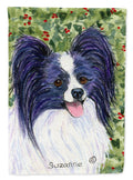 Papillon House Flag 28x40 Porch Sleeve Pole Decorative Outside Yard Banner Artwork Wall Hanging, Polyester