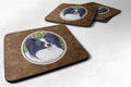 Papillon Foam Coasters Set of 4 Cup Coasters for Indoor Outdoor, Tabletop Protection, Anti Slip, Mouse pad Material