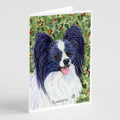 Papillon Greeting Cards Pack of 8 Blank Cards with Envelopes Whimsical A7 Size 5x7