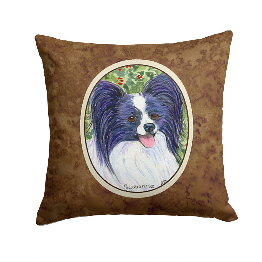 Papillon Decorative Throw Pillow 14x14 Indoor Outdoor Accent Cushion, Fabric Cover with Insert for Sofa, Bed, Porch & Living Room