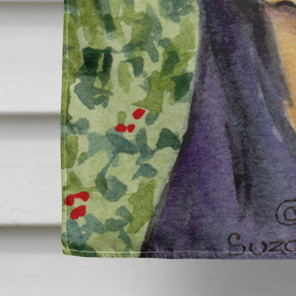 Doberman House Flag 28x40 Porch Sleeve Pole Decorative Outside Yard Banner Artwork Wall Hanging, Polyester