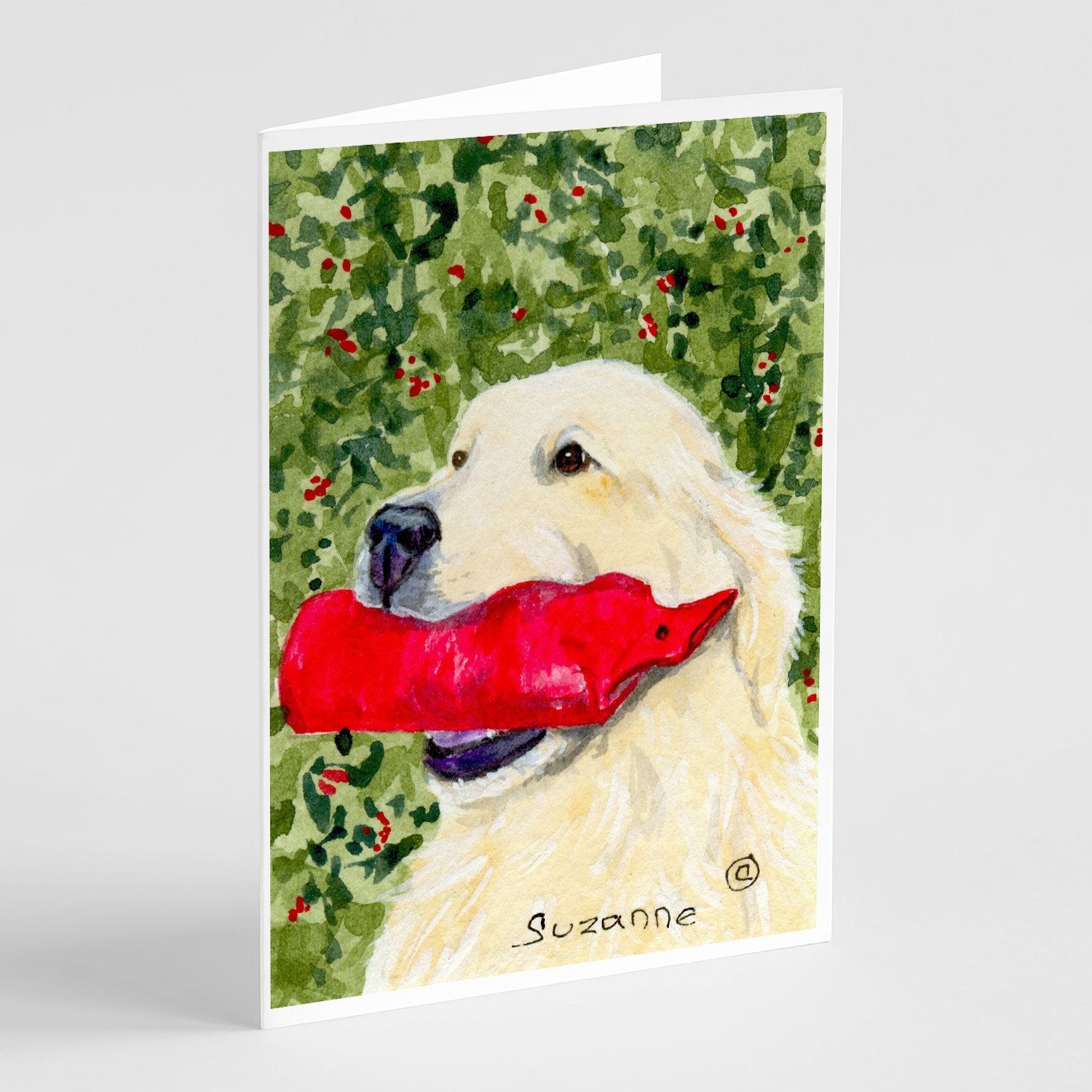 Golden Retriever Greeting Cards Pack of 8 Blank Cards with Envelopes Whimsical A7 Size 5x7