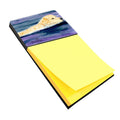 Golden Retriever Watercolor Sticky Note Holder Refillable Dispenser Desk Accessory 3x3 Pad Gift