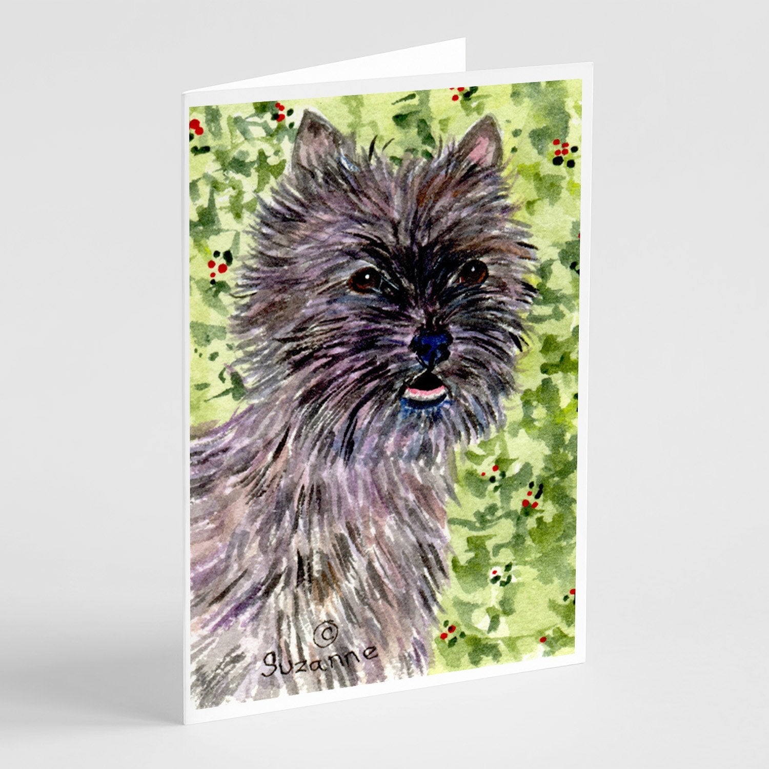 Cairn Terrier Greeting Cards Pack of 8 Blank Cards with Envelopes Whimsical A7 Size 5x7