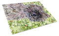 Cairn Terrier Cutting Board Tempered Glass Kitchen Cutting Surface, Heat Resistant Chopping, Non-Slip Feet, Food Prep & Serving
