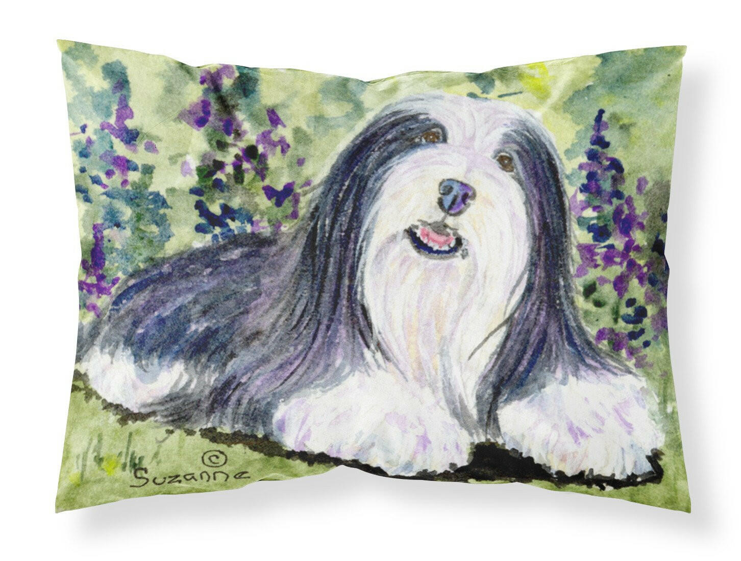 Bearded Collie Standard Pillowcase Lightweight Super Soft Easy Care Decorative Artwork Pillowcase, Standard