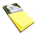 Bichon Frise Watercolor Sticky Note Holder Refillable Dispenser Desk Accessory 3x3 Pad Gift