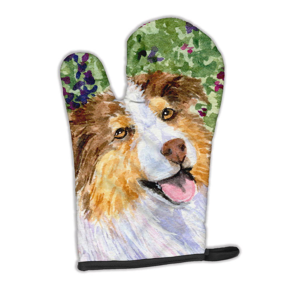 Australian Shepherd Oven Mitt Heat Resistant Thick Oven Mitt for Hot Pans and Oven, Kitchen Mitt Protect Hands, Cooking Baking Glove