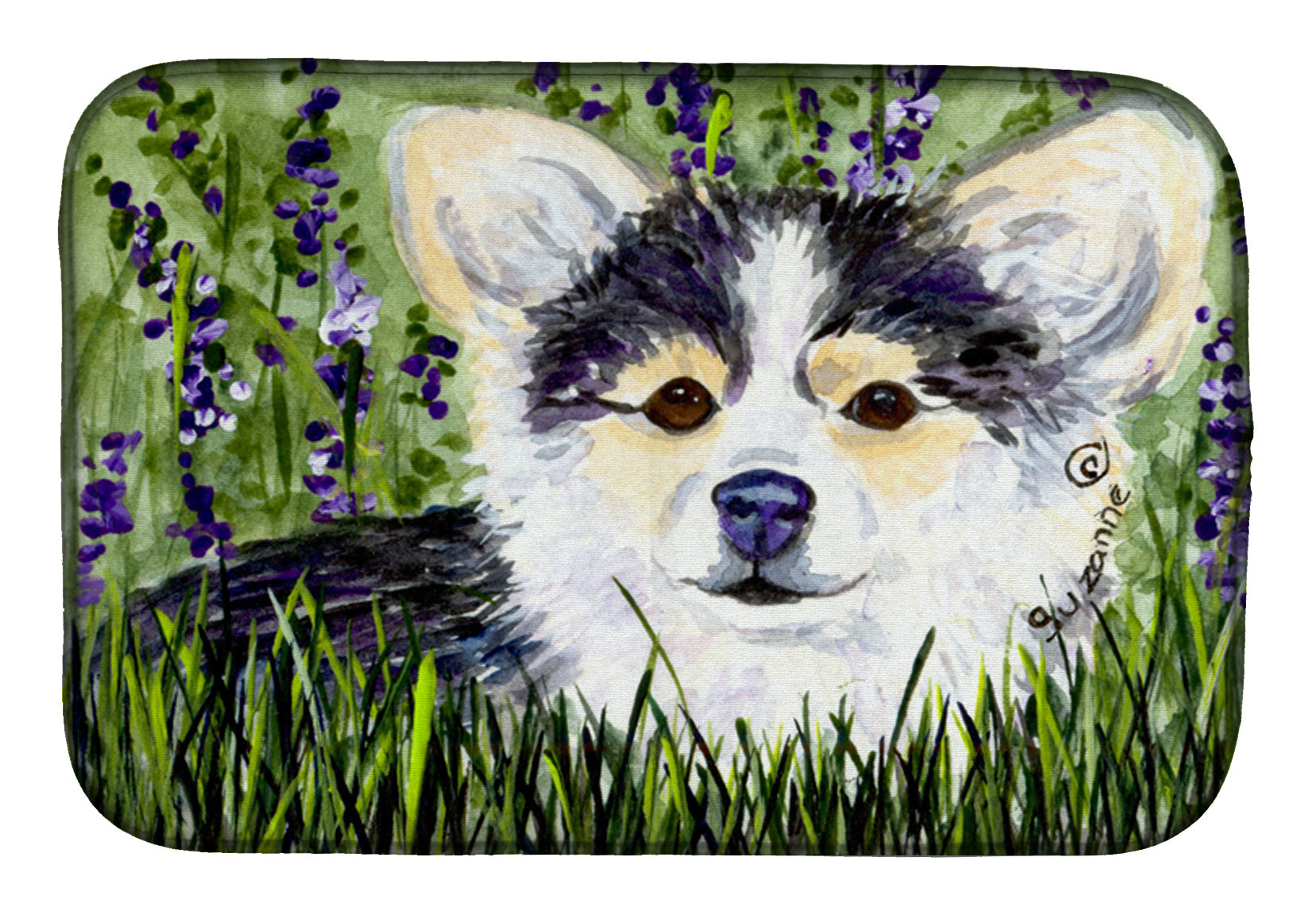Chihuahua Dish Drying Mat Absorbent Dish Drying Mat Pad for Kitchen Counter Dish Drainer Mat for Countertop, 14 x 21", Multicolor
