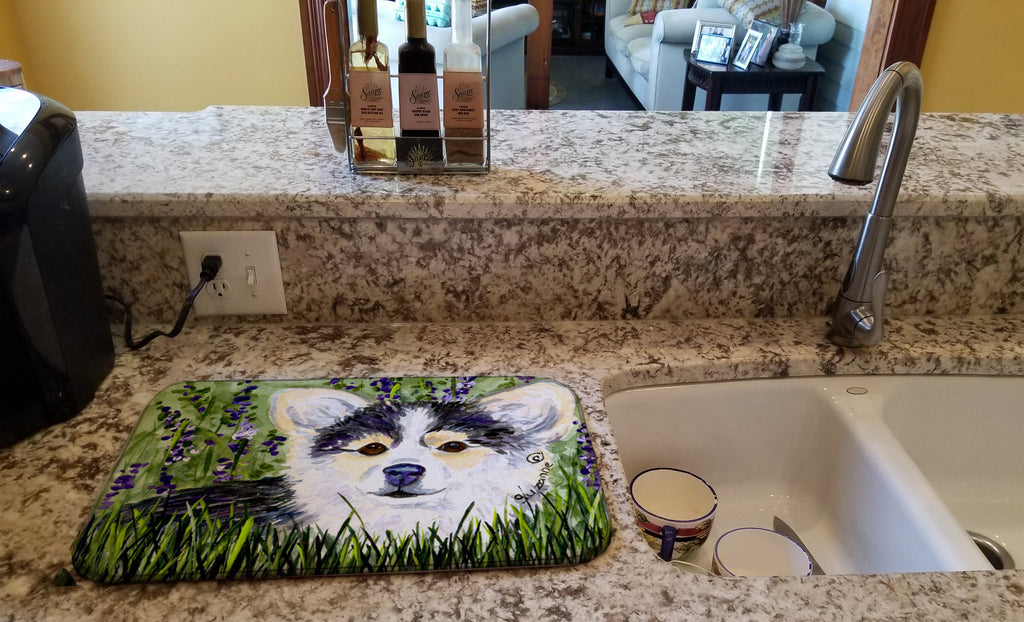 Chihuahua Dish Drying Mat Absorbent Dish Drying Mat Pad for Kitchen Counter Dish Drainer Mat for Countertop, 14 x 21", Multicolor