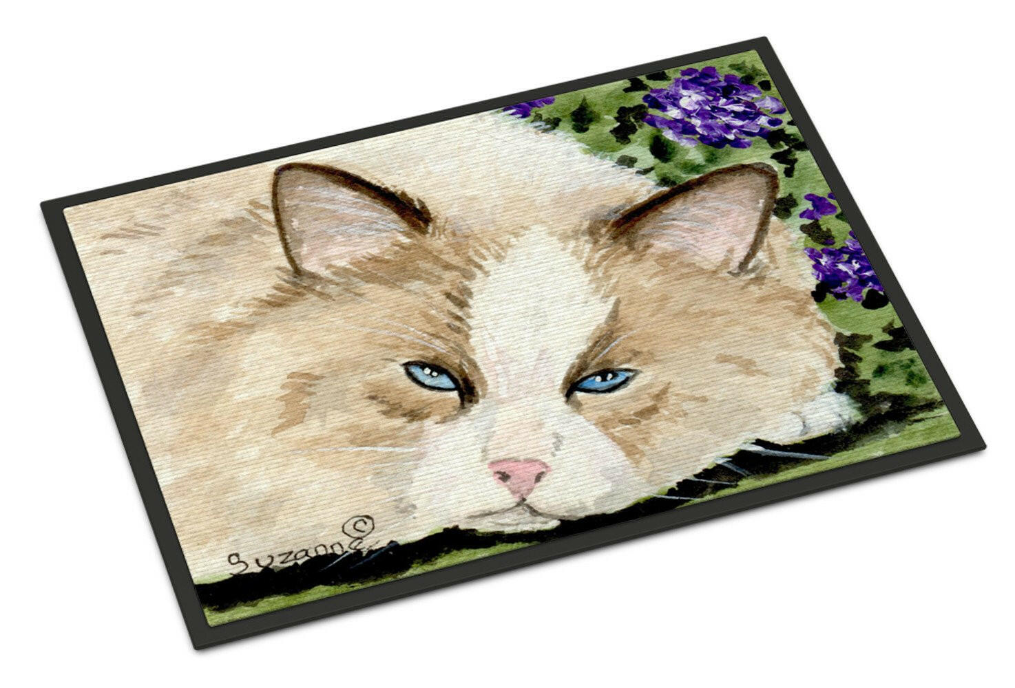 Cat Doormat Indoor Outdoor 18H X 27W Front Door Mat Rugs for Entryway, Non Slip Washable
