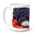 Bernese Mountain Dog Ceramic Coffee Mug 15 oz Decorative Large C Handle Mug Cup for Tea, Cocoa Hot Chocolate