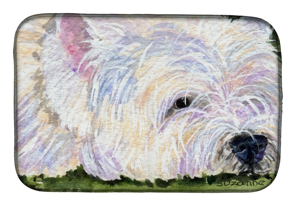 Westie Dish Drying Mat Absorbent Dish Drying Mat Pad for Kitchen Counter Dish Drainer Mat for Countertop, 14 x 21", Multicolor