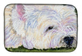 Westie Dish Drying Mat Absorbent Dish Drying Mat Pad for Kitchen Counter Dish Drainer Mat for Countertop, 14 x 21", Multicolor