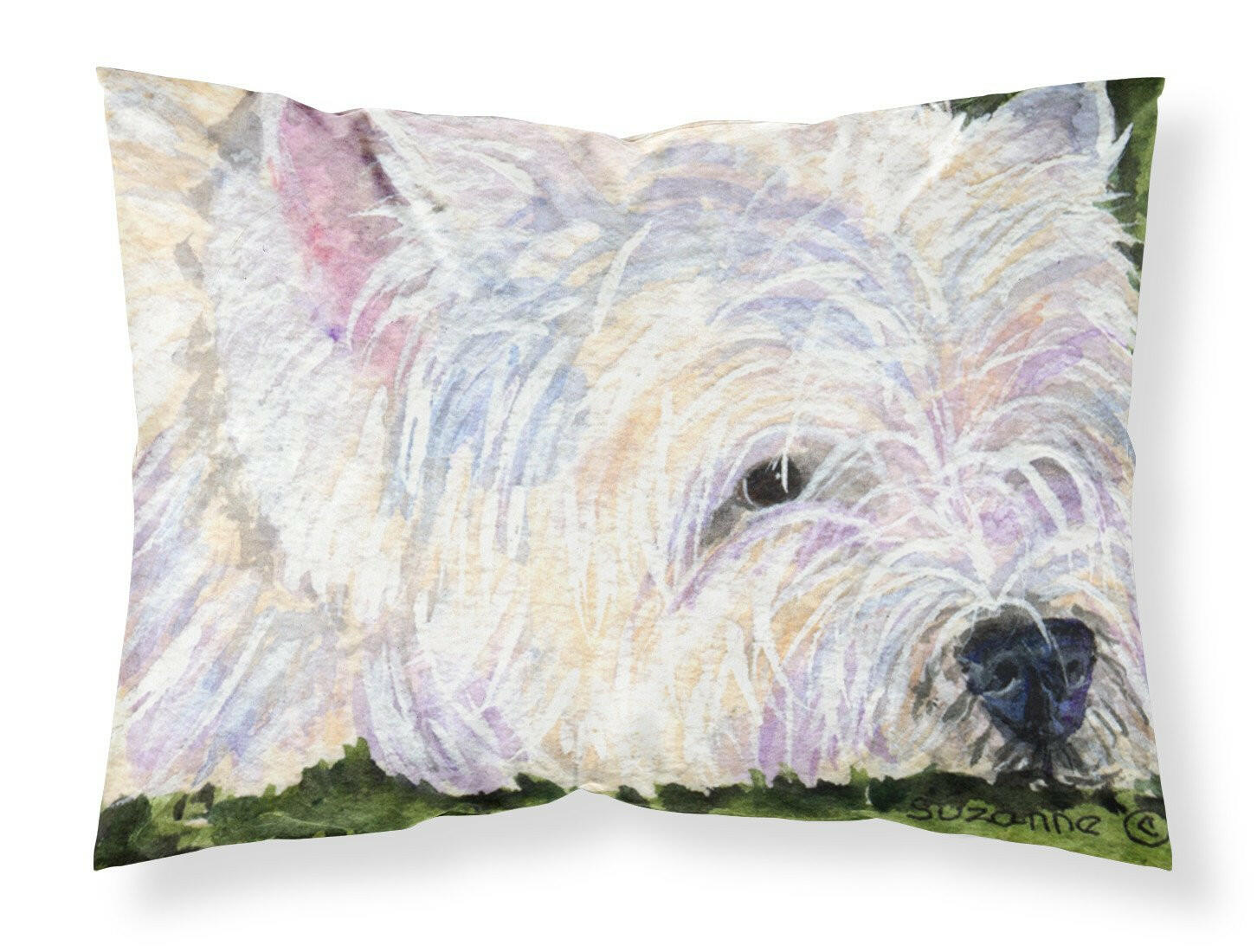 Westie Standard Pillowcase Lightweight Super Soft Easy Care Decorative Artwork Pillowcase, Standard