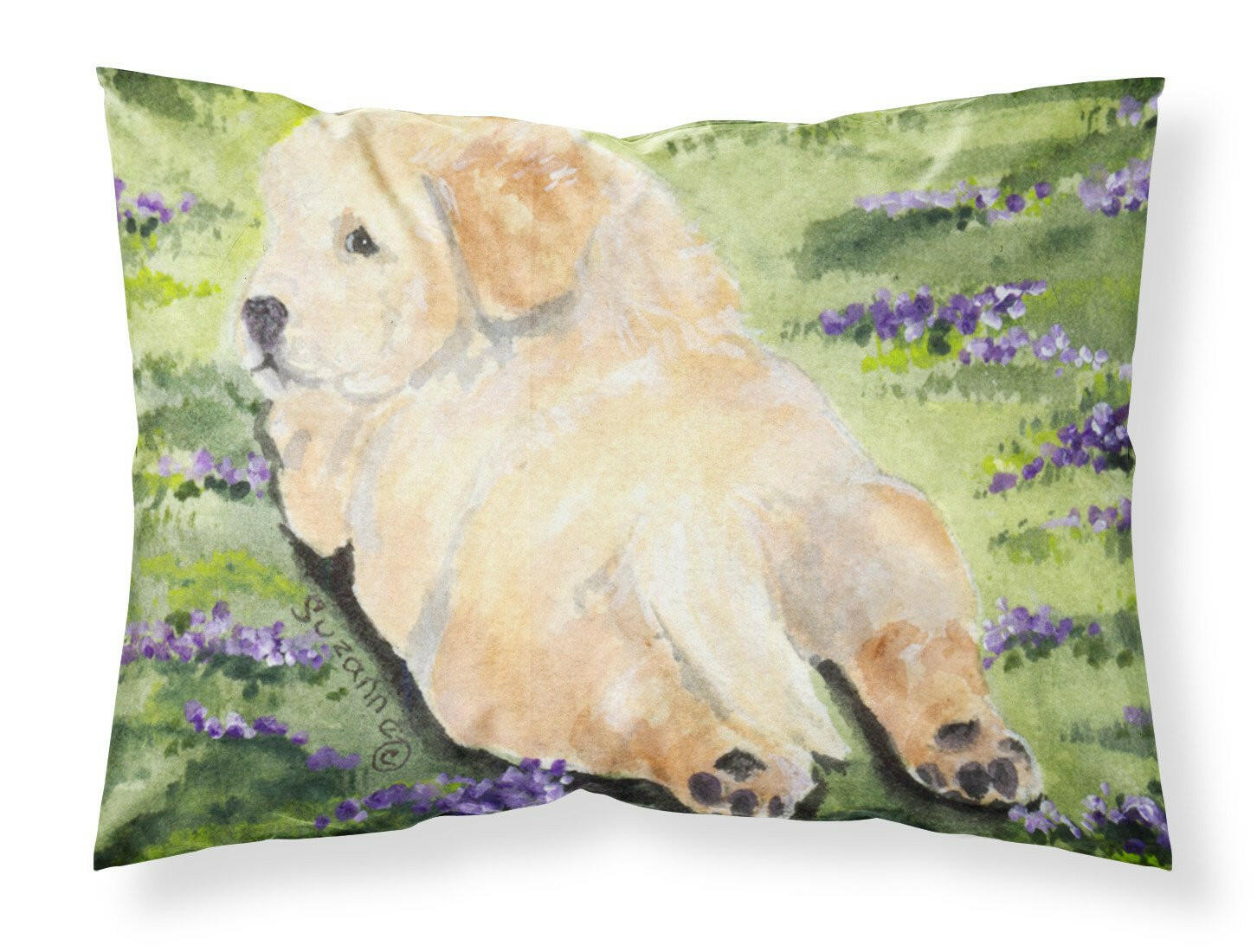 Golden Retriever Standard Pillowcase Lightweight Super Soft Easy Care Decorative Artwork Pillowcase, Standard