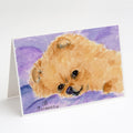 Pomeranian Greeting Cards Pack of 8 Blank Cards with Envelopes Whimsical A7 Size 5x7