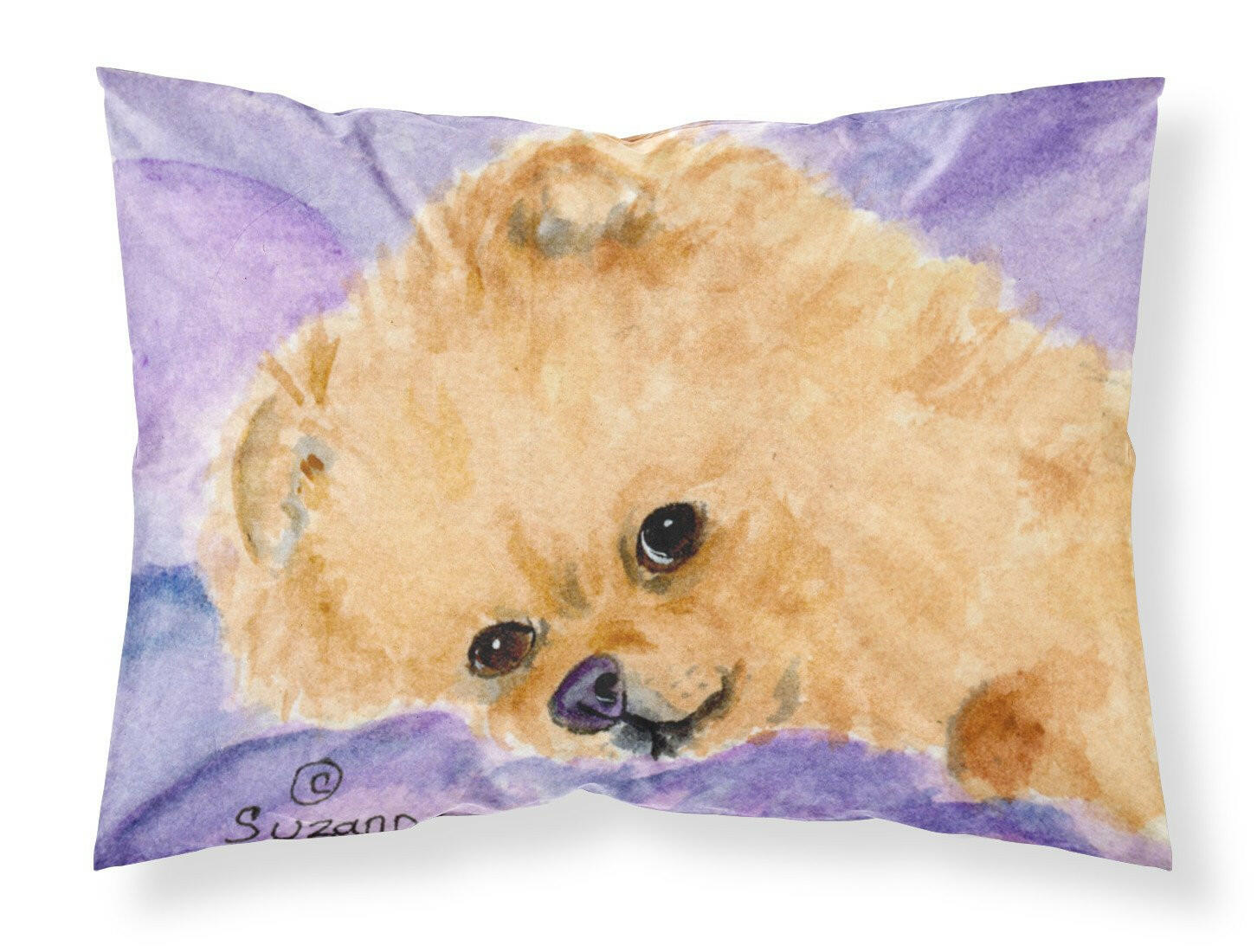 Pomeranian Standard Pillowcase Lightweight Super Soft Easy Care Decorative Artwork Pillowcase, Standard
