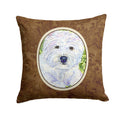 Westie Decorative Throw Pillow 14x14 Indoor Outdoor Accent Cushion, Fabric Cover with Insert for Sofa, Bed, Porch & Living Room