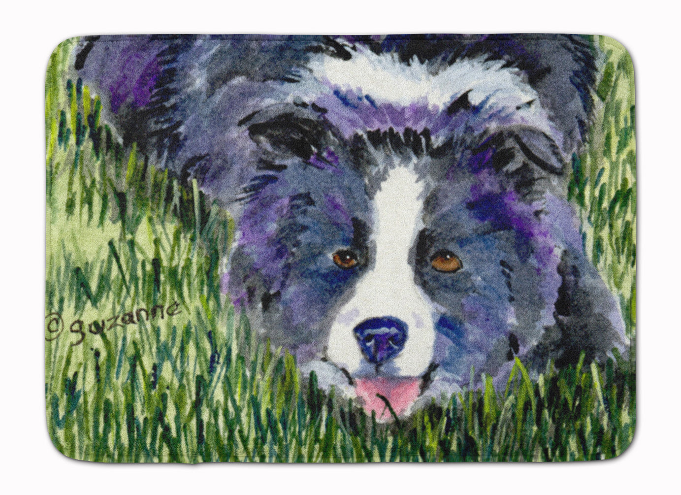 Border Collie Memory Foam Kitchen Mat Machine Washable Anti-Fatigue Cushion Comfort Bath or Kitchen Rug