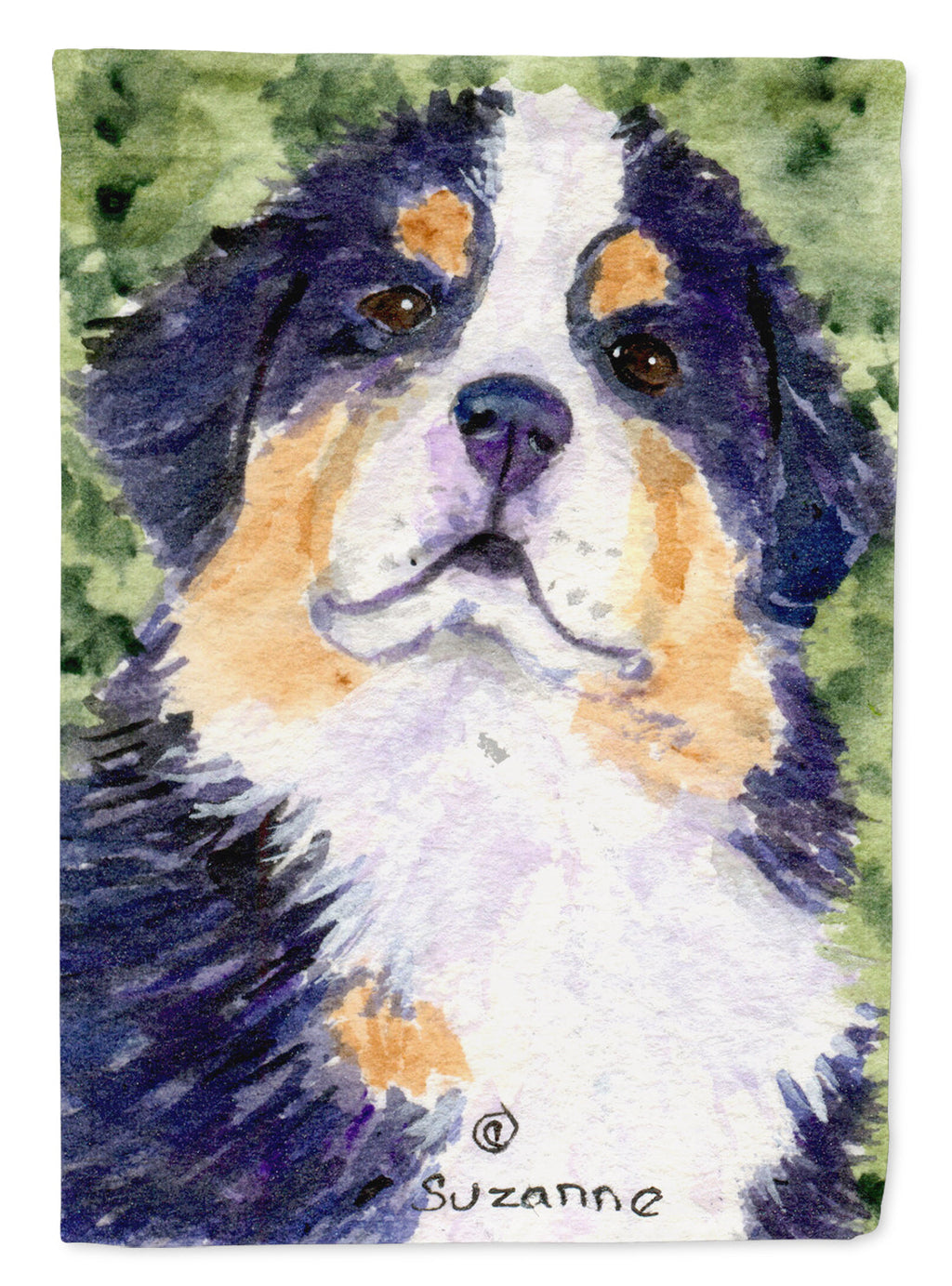 Bernese Mountain Dog House Flag 28x40 Porch Sleeve Pole Decorative Outside Yard Banner Artwork Wall Hanging, Polyester