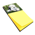 Old English Sheepdog Watercolor Sticky Note Holder Refillable Dispenser Desk Accessory 3x3 Pad Gift