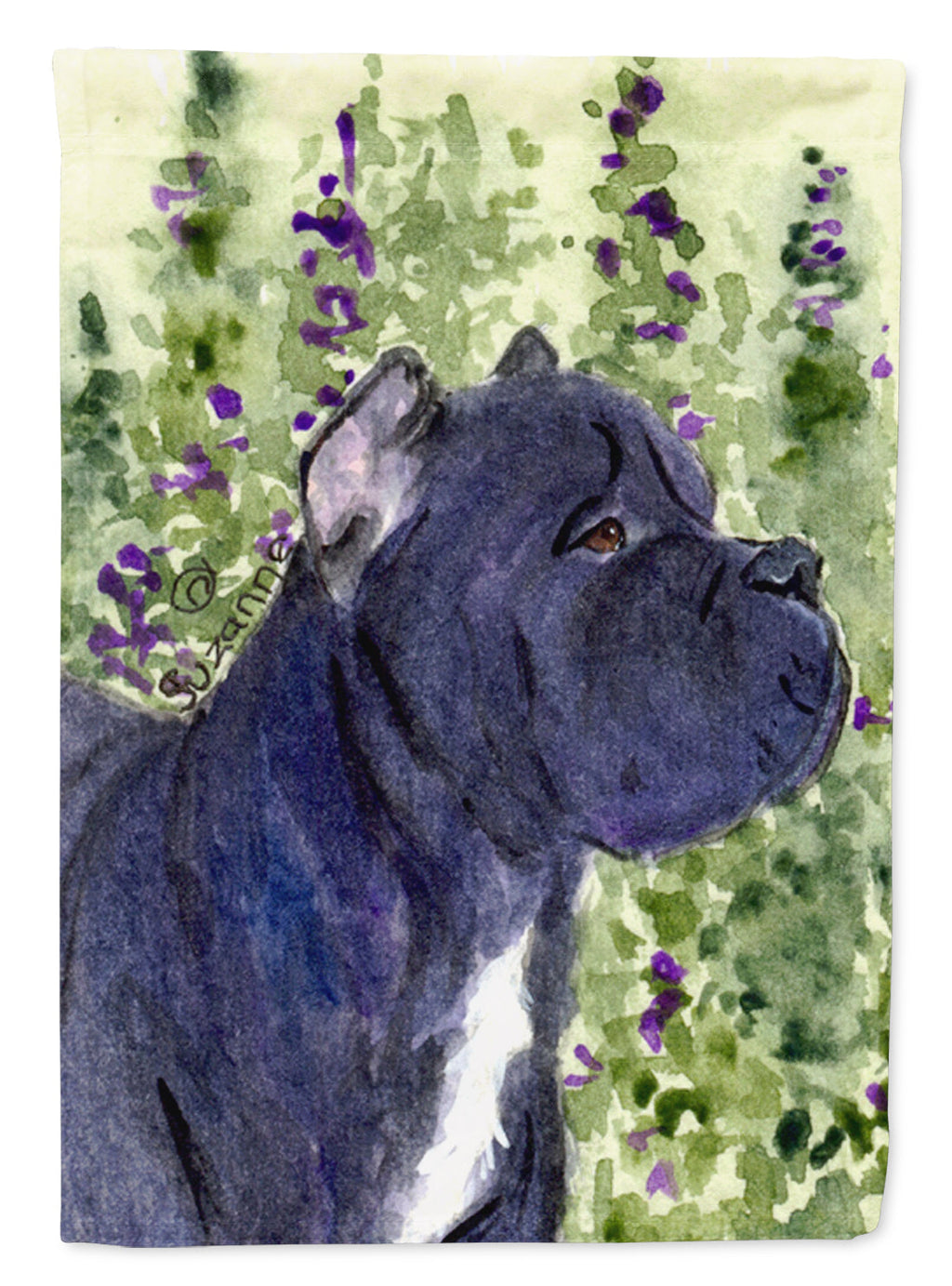 Cane Corso House Flag 28x40 Porch Sleeve Pole Decorative Outside Yard Banner Artwork Wall Hanging, Polyester