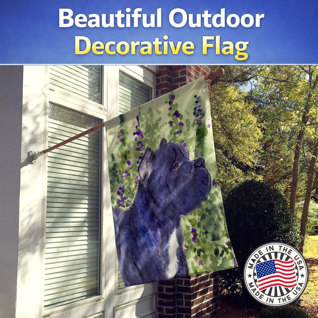 Cane Corso House Flag 28x40 Porch Sleeve Pole Decorative Outside Yard Banner Artwork Wall Hanging, Polyester