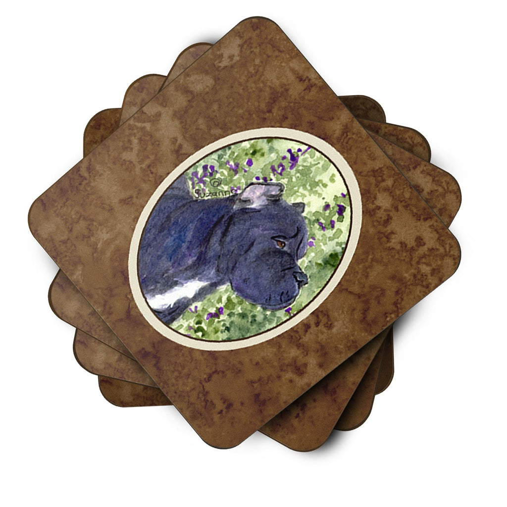 Cane Corso Foam Coasters Set of 4 Cup Coasters for Indoor Outdoor, Tabletop Protection, Anti Slip, Mouse pad Material