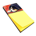 Bernese Mountain Dog Watercolor Sticky Note Holder Refillable Dispenser Desk Accessory 3x3 Pad Gift
