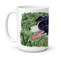 Border Collie Ceramic Coffee Mug 15 oz Decorative Large C Handle Mug Cup for Tea, Cocoa Hot Chocolate
