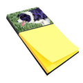 Border Collie Watercolor Sticky Note Holder Refillable Dispenser Desk Accessory 3x3 Pad Gift