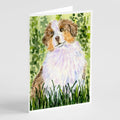 Australian Shepherd Greeting Cards Pack of 8 Blank Cards with Envelopes Whimsical A7 Size 5x7