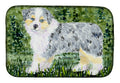 Australian Shepherd Dish Drying Mat Absorbent Dish Drying Mat Pad for Kitchen Counter Dish Drainer Mat for Countertop, 14 x 21", Multicolor