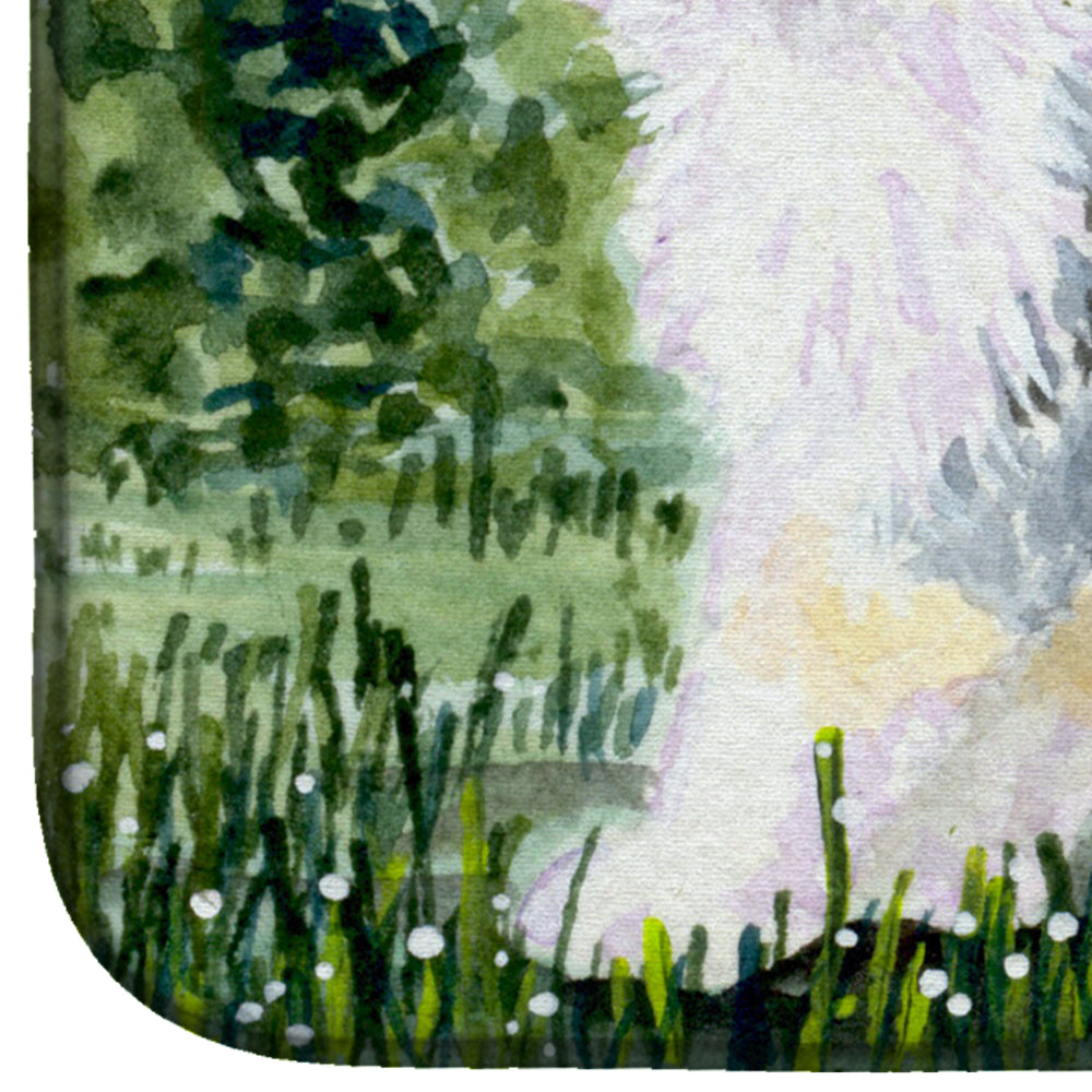 Australian Shepherd Dish Drying Mat Absorbent Dish Drying Mat Pad for Kitchen Counter Dish Drainer Mat for Countertop, 14 x 21", Multicolor