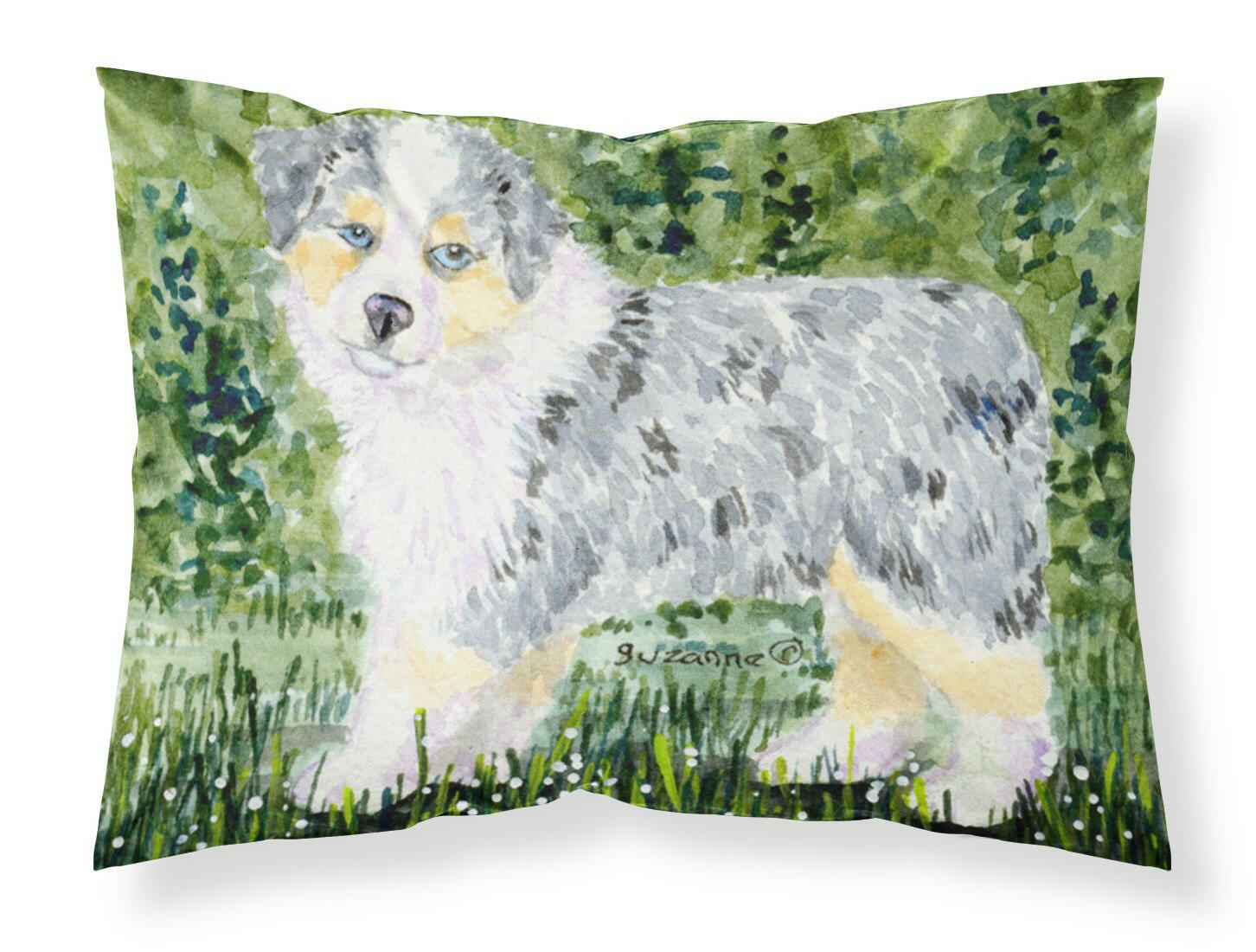 Australian Shepherd Standard Pillowcase Lightweight Super Soft Easy Care Decorative Artwork Pillowcase, Standard