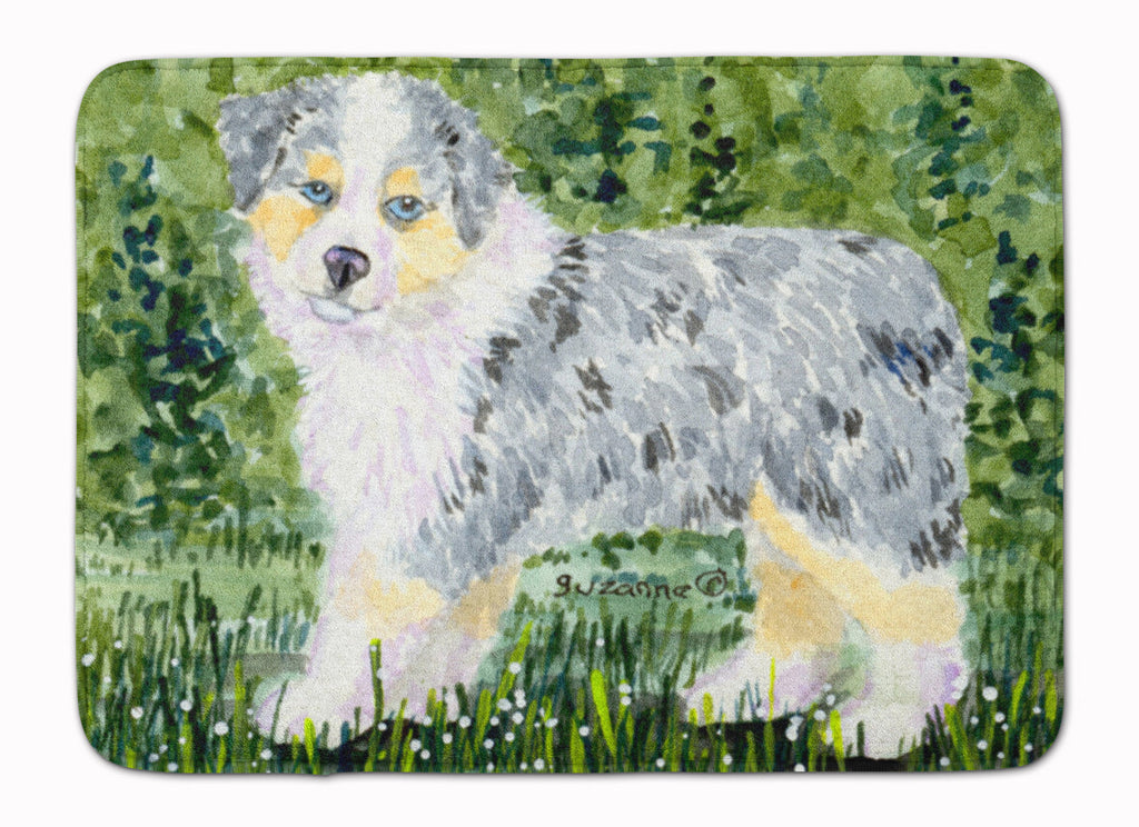 Australian Shepherd Memory Foam Kitchen Mat Machine Washable Anti-Fatigue Cushion Comfort Bath or Kitchen Rug