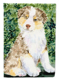 Australian Shepherd House Flag 28x40 Porch Sleeve Pole Decorative Outside Yard Banner Artwork Wall Hanging, Polyester