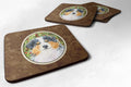 Australian Shepherd Foam Coasters Set of 4 Cup Coasters for Indoor Outdoor, Tabletop Protection, Anti Slip, Mouse pad Material